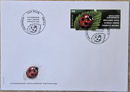 First Day FDC 2002 Coccinelle