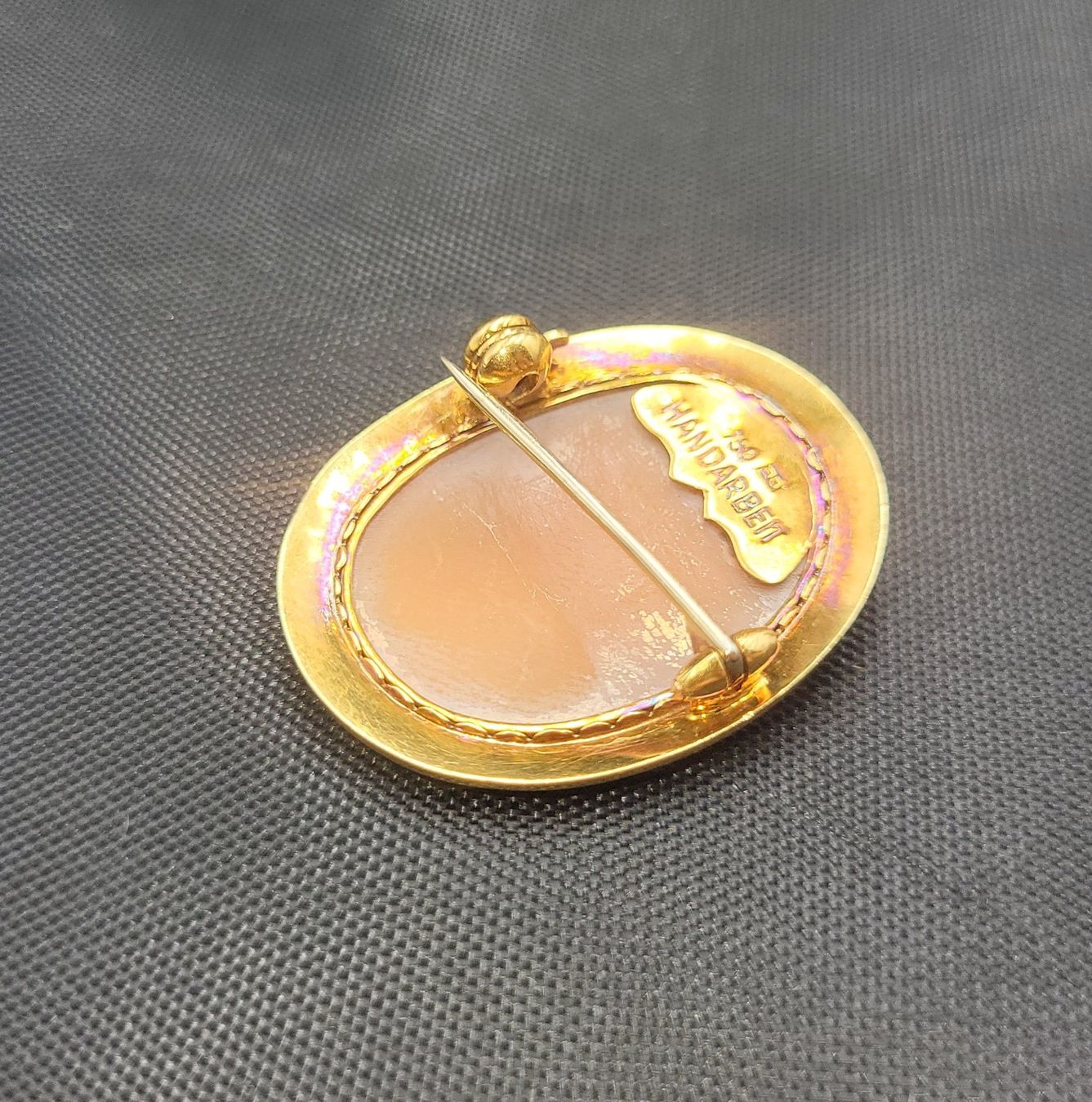 Spille & Fermagli: 18 Karat 750 Gold Kamee Brosche – Usato da Wald ZH venduto da Dasilver 4