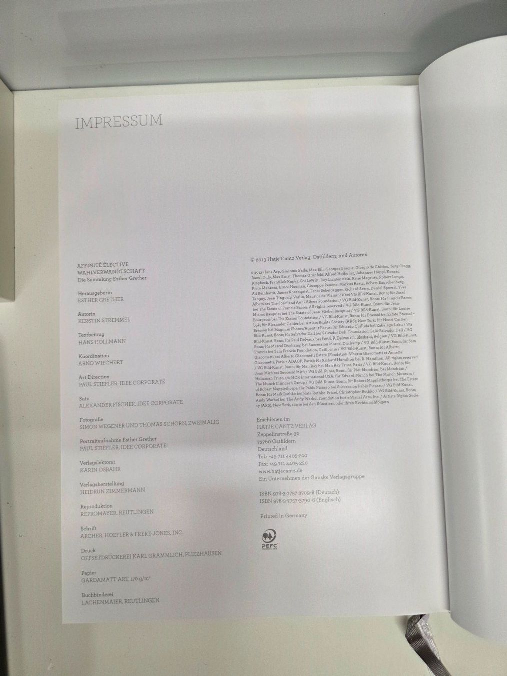 Livres: Buch Sammlung Esther Grether: Affinité Élective Kunst 2013 – D'occasion à Herisau par Dinge-in-Bewegung 7