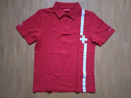 Polo Credit Suisse Rouge Taille L État Impeccable ASF SFV