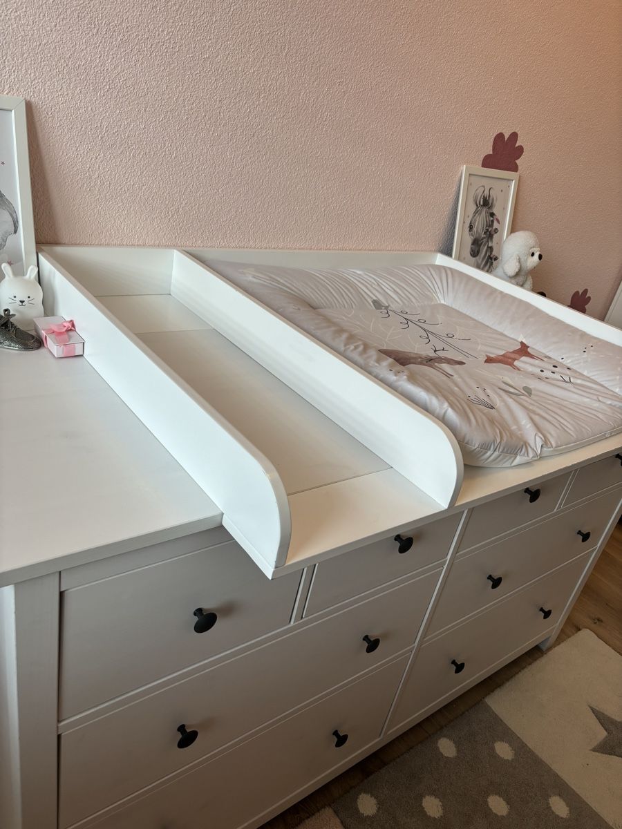 Ikea Wickeltisch & Zubehör: Kommode Hemnes inkl Wickelaufsatz  – Gebraucht aus Algetshausen von shoppingqueen_ 2