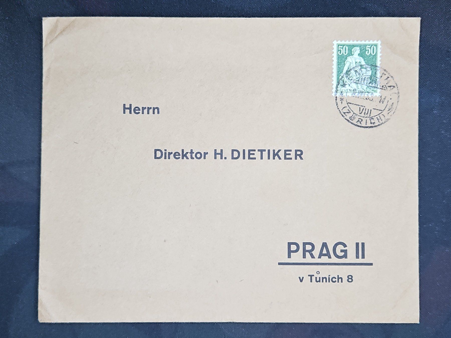 Tutti i francobolli: CL23 Enveloppe + Timbre Suisse 1938 – Usato da Cousset venduto da Patrick_Collections