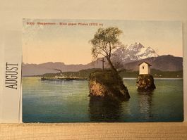 AK von Meggenhorn mit Blick gegen Pilatus