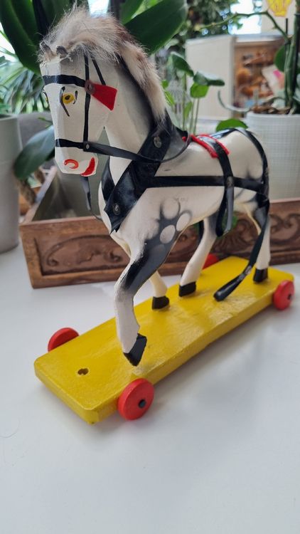Jouets: Antikers Nachzieh - Pferd  Erzgebierge? – D'occasion à Lobsigen par Tatzi 5