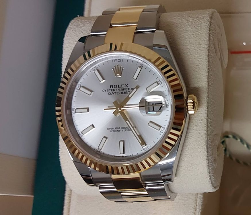 Rolex Datejust 41 Bicolor Gelbgold Neu 2023 Ref 126333 Kaufen auf Ricardo
