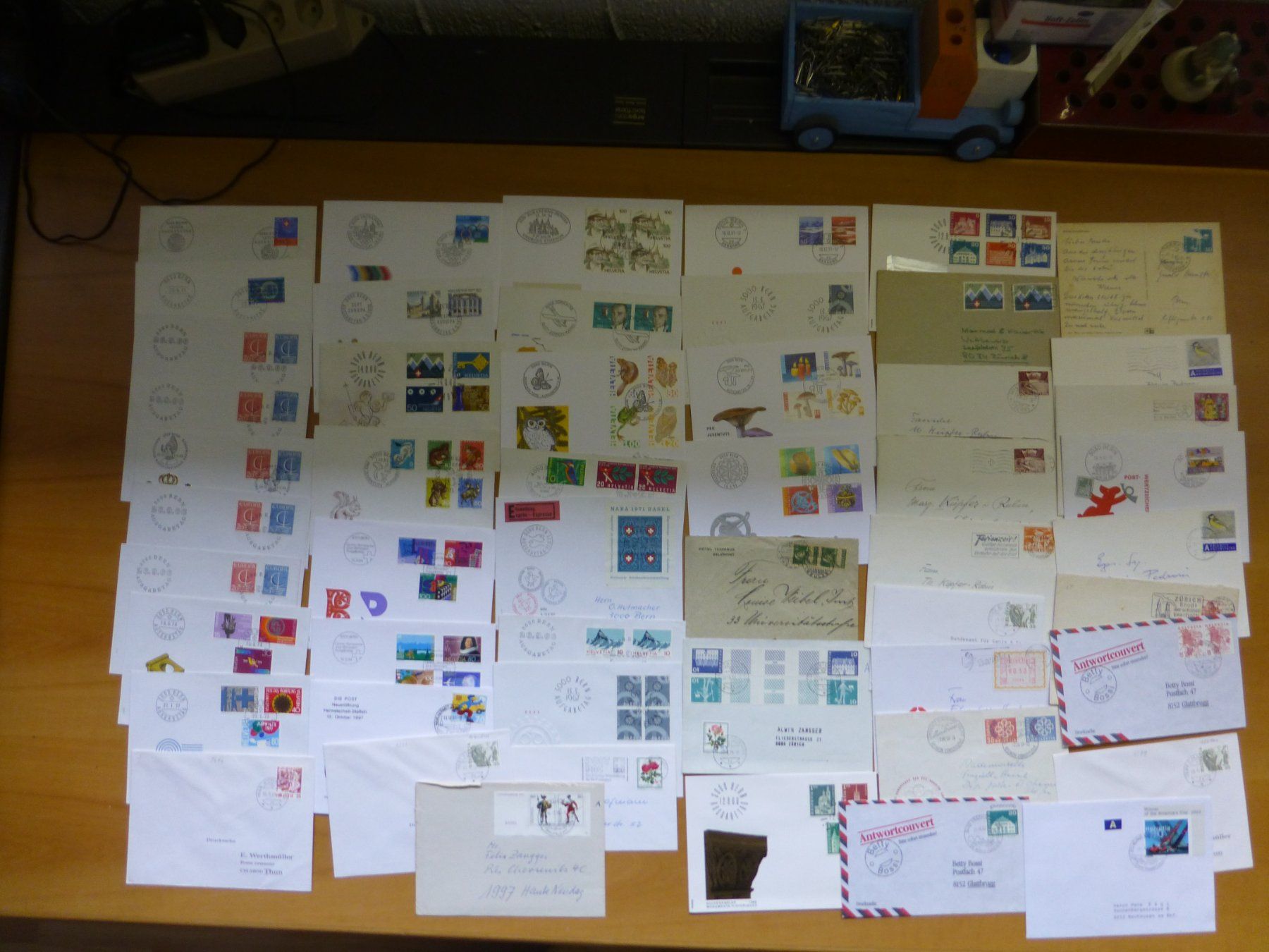 Couverts & Versandtaschen: Briefmarken – Gebraucht aus Fischbach-Göslikon von Kurt096 1