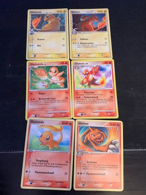 Pokemon Karten Glumanda Glutexo | Kaufen auf Ricardo