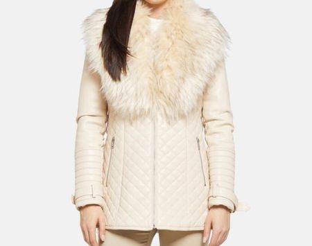 Guess Stepp/Kunstlederjacke