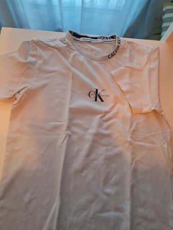 T-shirt Calvin Klein Jeans blanc taille S occasion