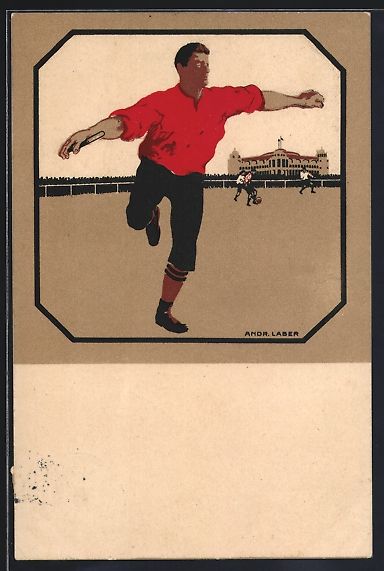 Cartoline postali: sign. Andr. Laber: Frankfurt a. M., Int. – Usato da Berlin venduto da bartko-reher
