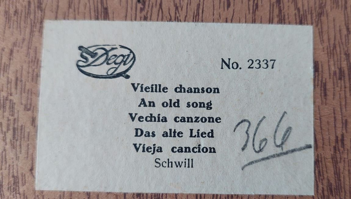Foto & Immagini: Älteres BILD - Das alte Lied / Vielle chanson Schwill Degi – Usato da wattwil venduto da alleskafi 2