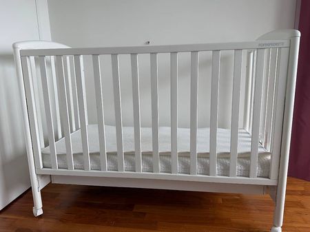 Foppapedretti Baby Cot with AeroSleep Mattress and Topper