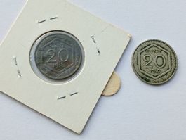 Königreich Italien Münzen 20 centesimi 1918,1919