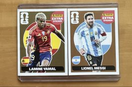 Lamine Yamal Gold & Lionel Messi Bronze Extra Sticker
