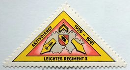 Soldatenmarken 2.WK, Leichtes Regiment 3, weiss, Wi LTrp 10