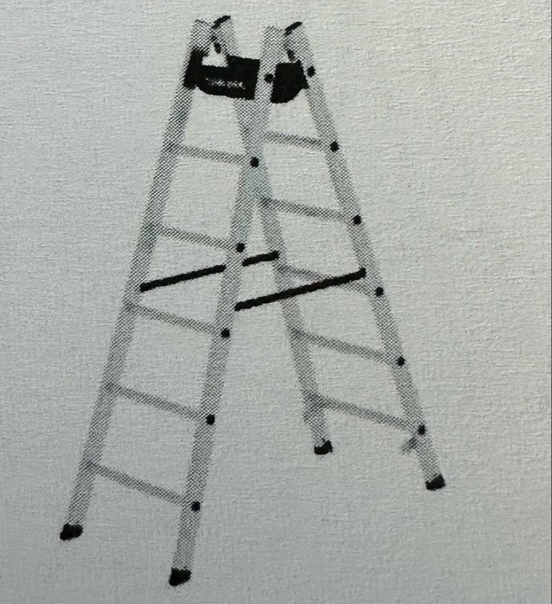 Scale: Stehleiter 2x6 Sprossen ALU Bockleiter – Nuovo e nell'imballaggio originale da Trüllikon venduto da angela4444