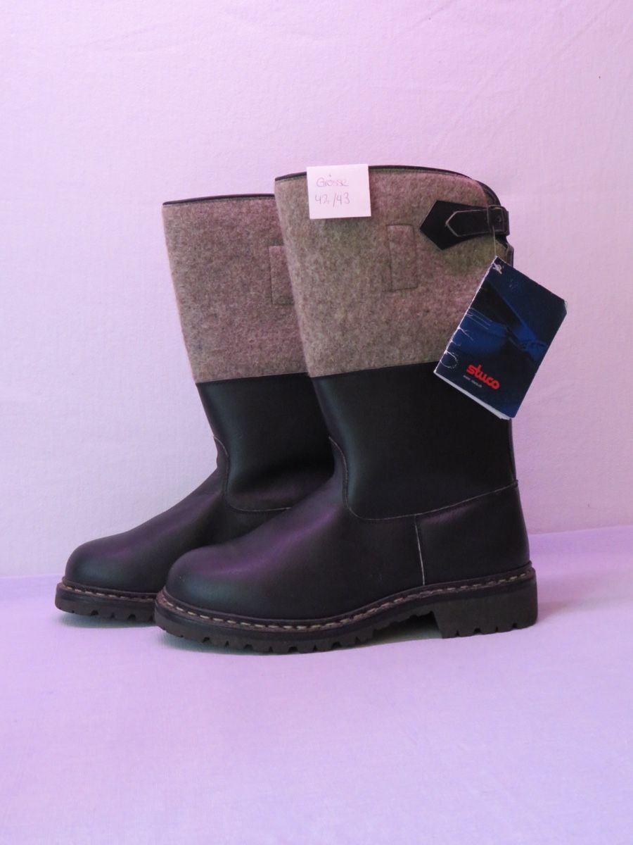 Scarpe da uomo: Stuco Boots Leather Wool Black Size 42/43 New – Nuovo e nell'imballaggio originale da Elsau venduto da MANWITHVAN 4