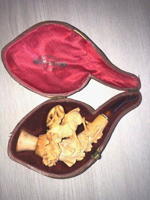 Pipe & Accessori: Meerschaumpfeife Bernstein – Usato da Kräiligen venduto da hkk