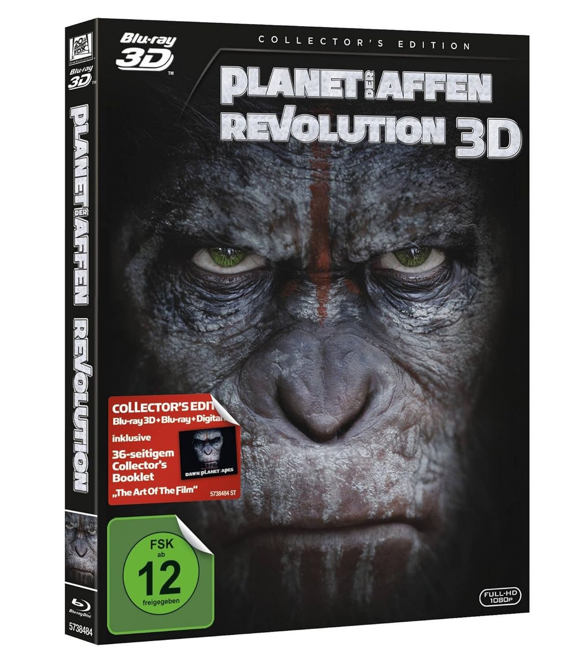 Alle DVDs: Blu - ray Planet der Affen: Revolution  3D + Blu - ray – Neu und originalverpackt aus Dübendorf von 13geister
