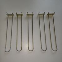 5 Doppelhaken 20cm für Lochwand Ladenbüro Keller Garage