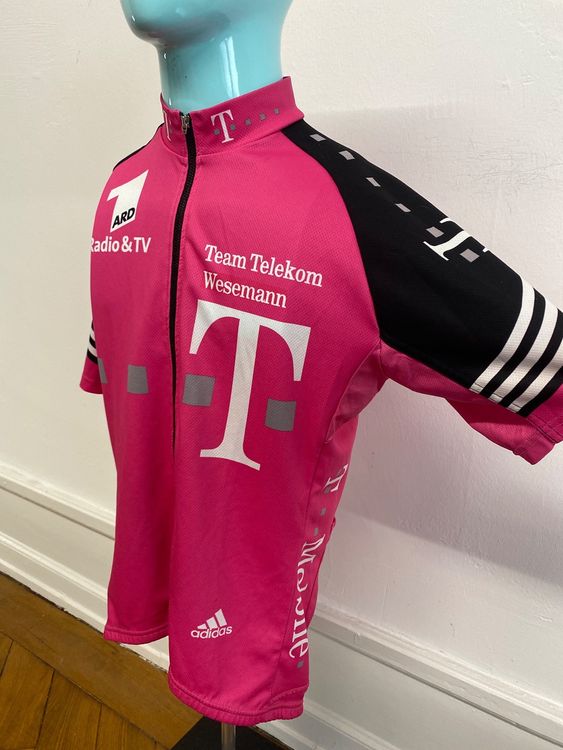 Maillot Cycliste Vintage Adidas - Team Telekom / T-Mobile - Rose - Homme