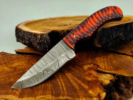 Geprüft! 1A Knife Faltenstahl DAMASCUS Damast Jagd Messer