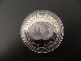 Medaille 150 Jahre Franken 2000 20 Franken Kloster St Gallen