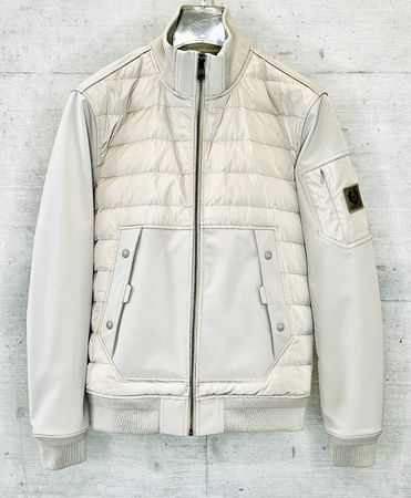 Neu: Belstaff Softshell Jacke Materialmix beige Herren Gr.50