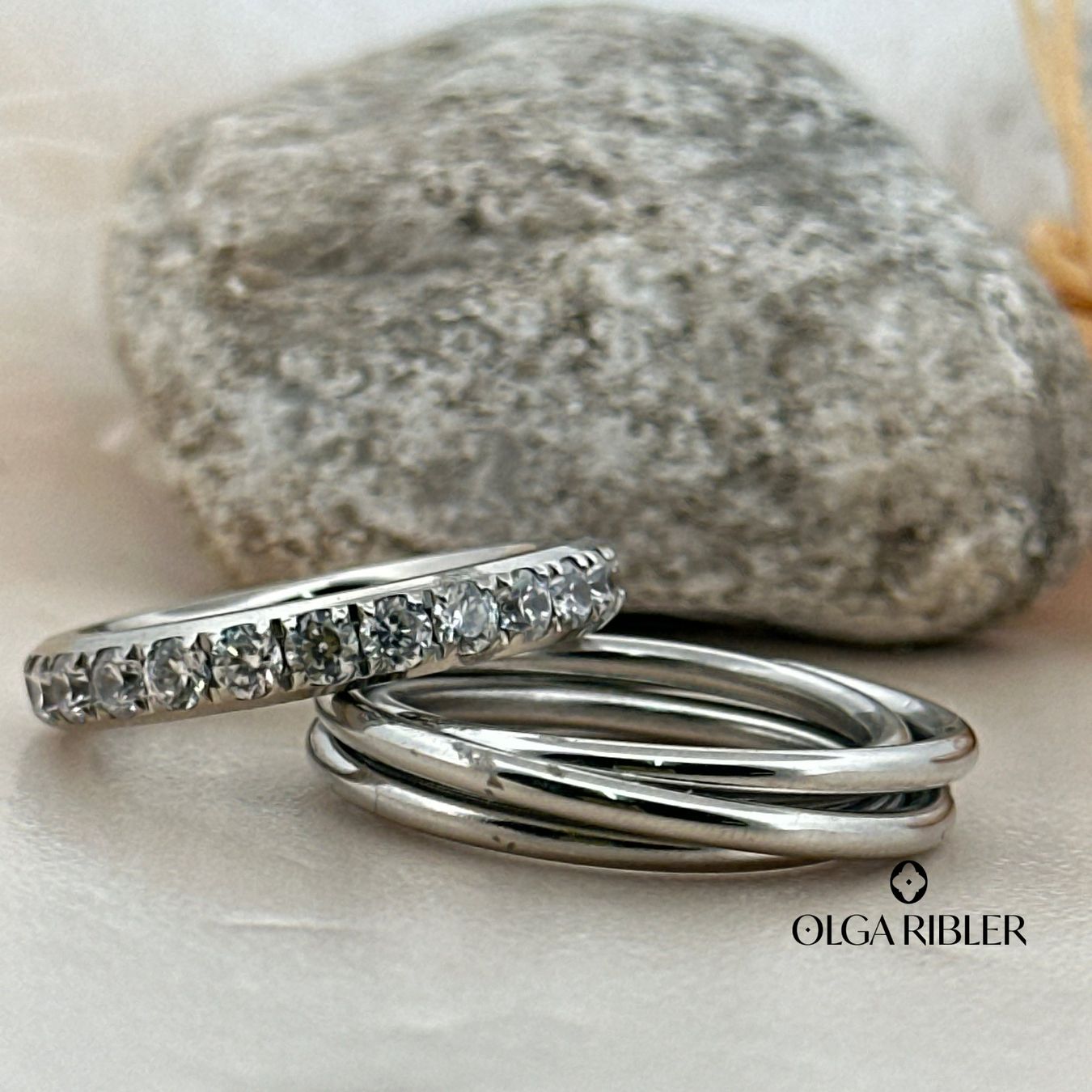 Olga Ribler Ringe: Edelstahl Ring Set Grösse 58 – Neu (gemäss Beschreibung) aus Luzern von byolgaribleroutlet 2