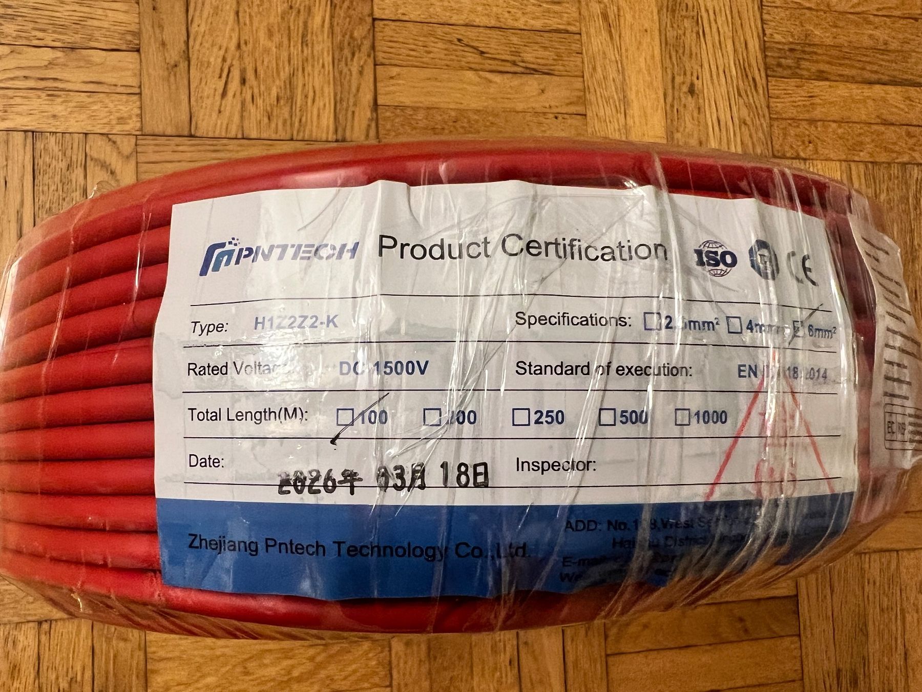 Kabel: 100 Meter Solarkabel 6mm2 rot – Neu und originalverpackt aus Burgdorf von A006972 2