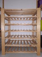 Holz-Weinregal für 48 Flaschen