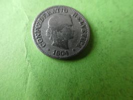 Schweiz 1904, 5 Rappen