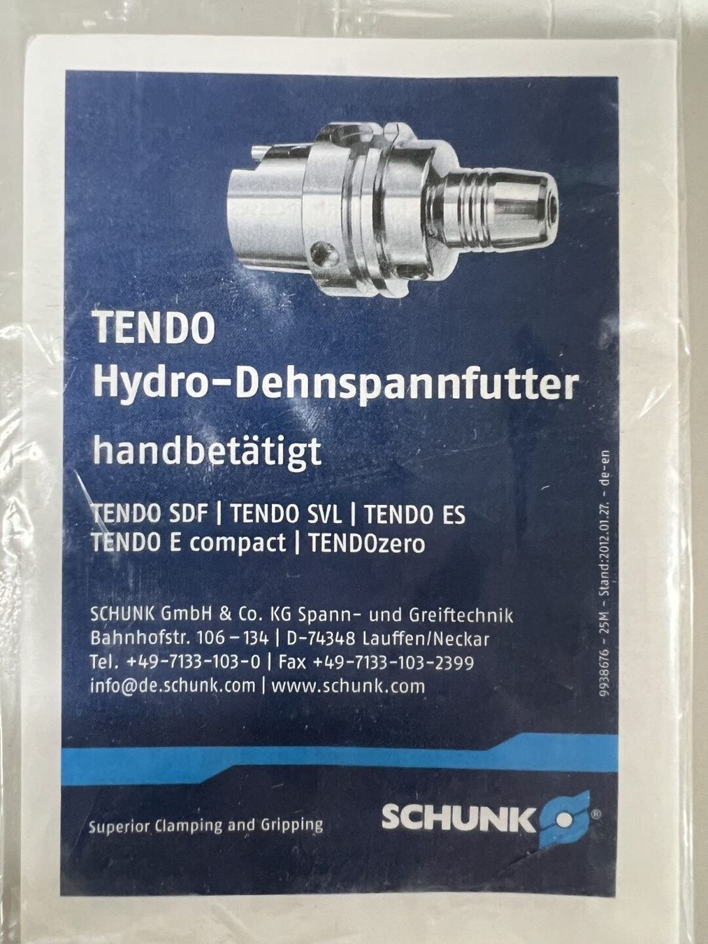 Altro per industria metallurgica: Schunk Tendo Hydro-Dehnspannfutter – Usato da Zuchwil venduto da dragosmd-maschinen 9