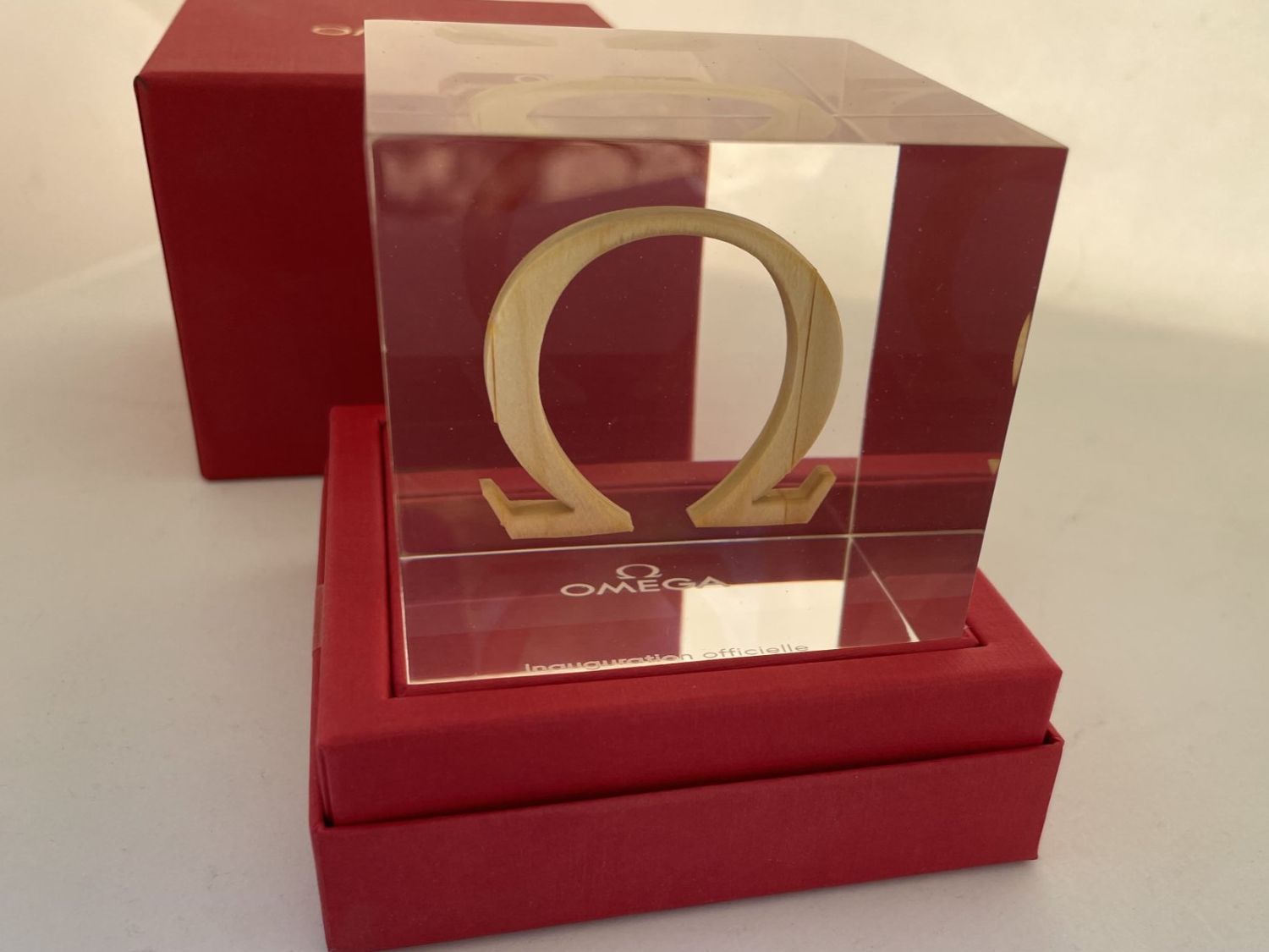 Omega Uhren: Omega rare presse-papier cube inauguration 2017. Neuf – Neu und originalverpackt aus Bôle von soleil778 4