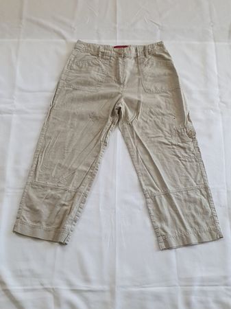 beige Knielange Damen Sommerhose 36