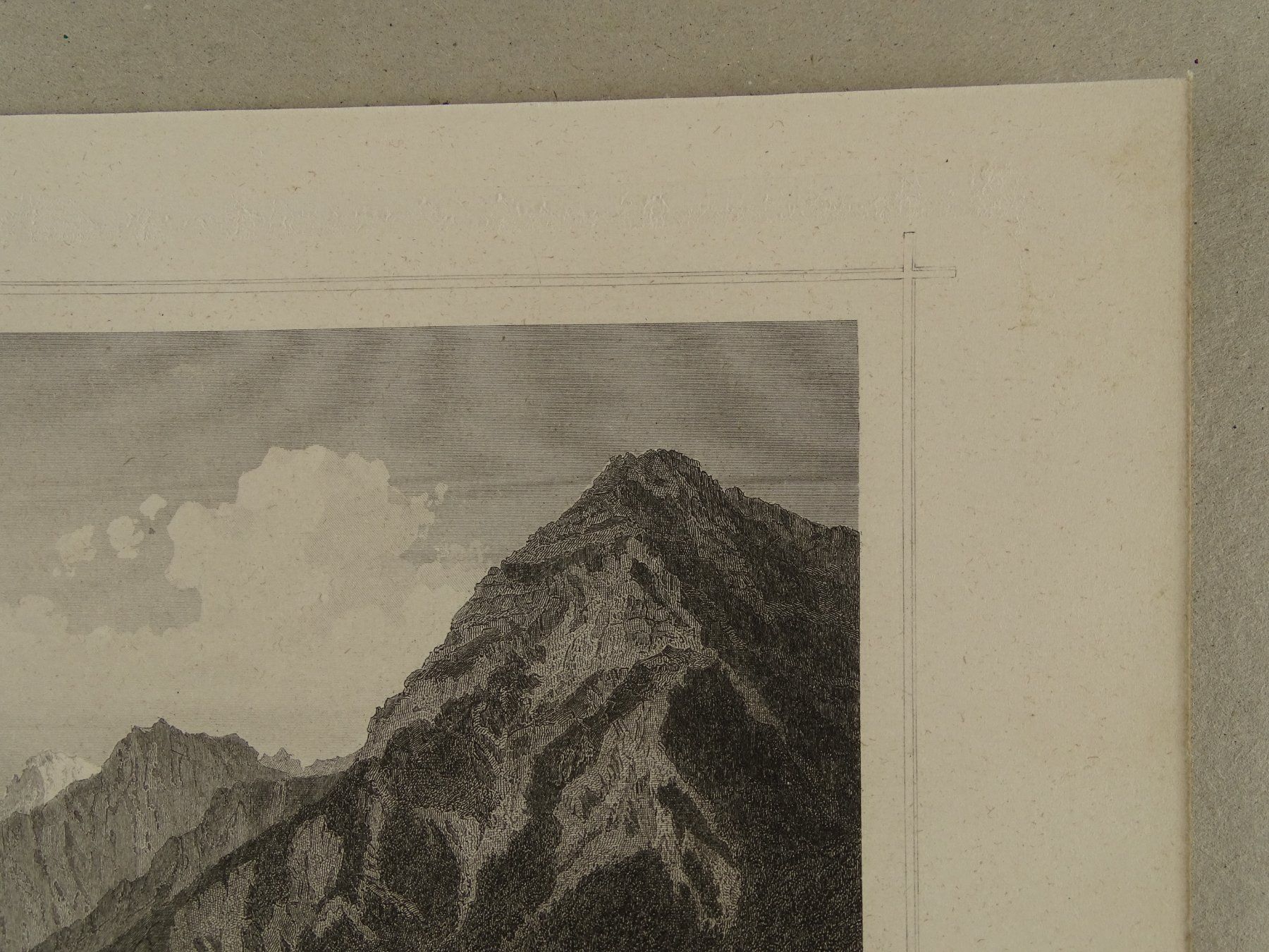 Incisioni: DAS LINTHTAL, GLARUS, STAHLSTICH NACH ROHBOCK 1870 – Usato da Grüningen venduto da Kartensammler 4