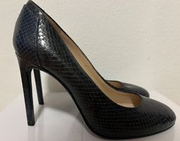 Hugo Boss Python Pumps - Gr.36, dunkelblau, Echtleder