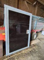 Porte FERME 1 battant acier type 401 panneau marin 122.5x205