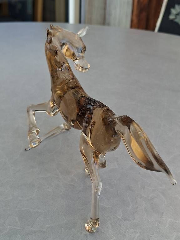 Statuette: Glasmalerei Pferd Kunst Figur 25x15 cm – Usato da Basel venduto da mabu46 4