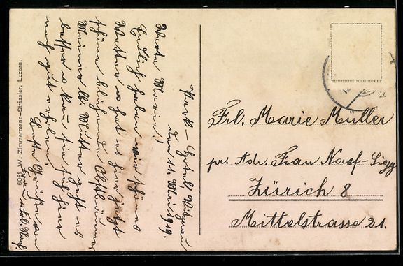 Cartoline postali: AK Vitznau, Hotel du Parc, 1919 – Usato da Berlin venduto da bartko-reher 1