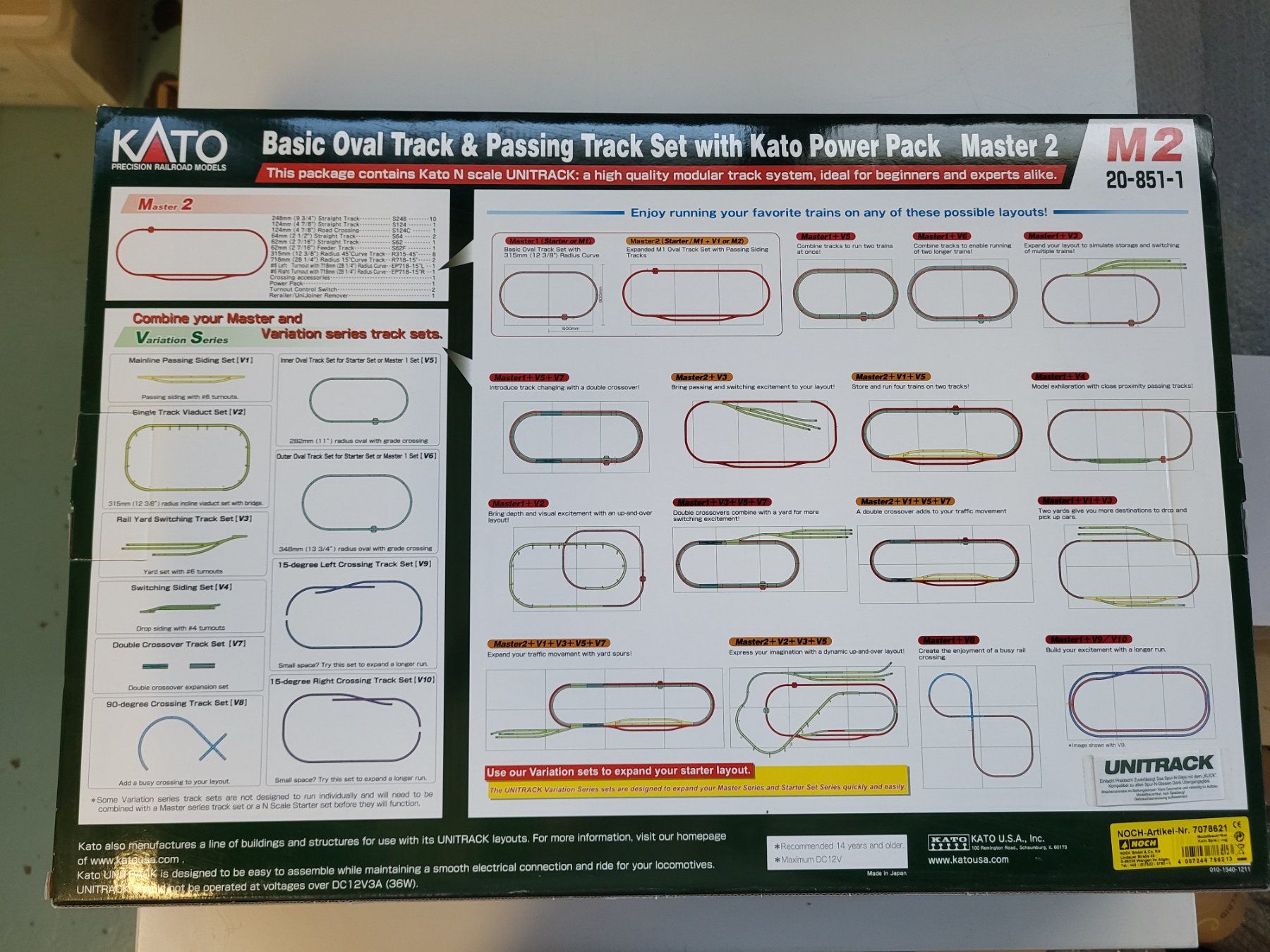 Kato Modellini di ferrovie: Kato Master 2 Set und Kato N Unitrack V3 Set – Nuovo (secondo la descrizione) da Brügg BE venduto da POU-BELLE 2