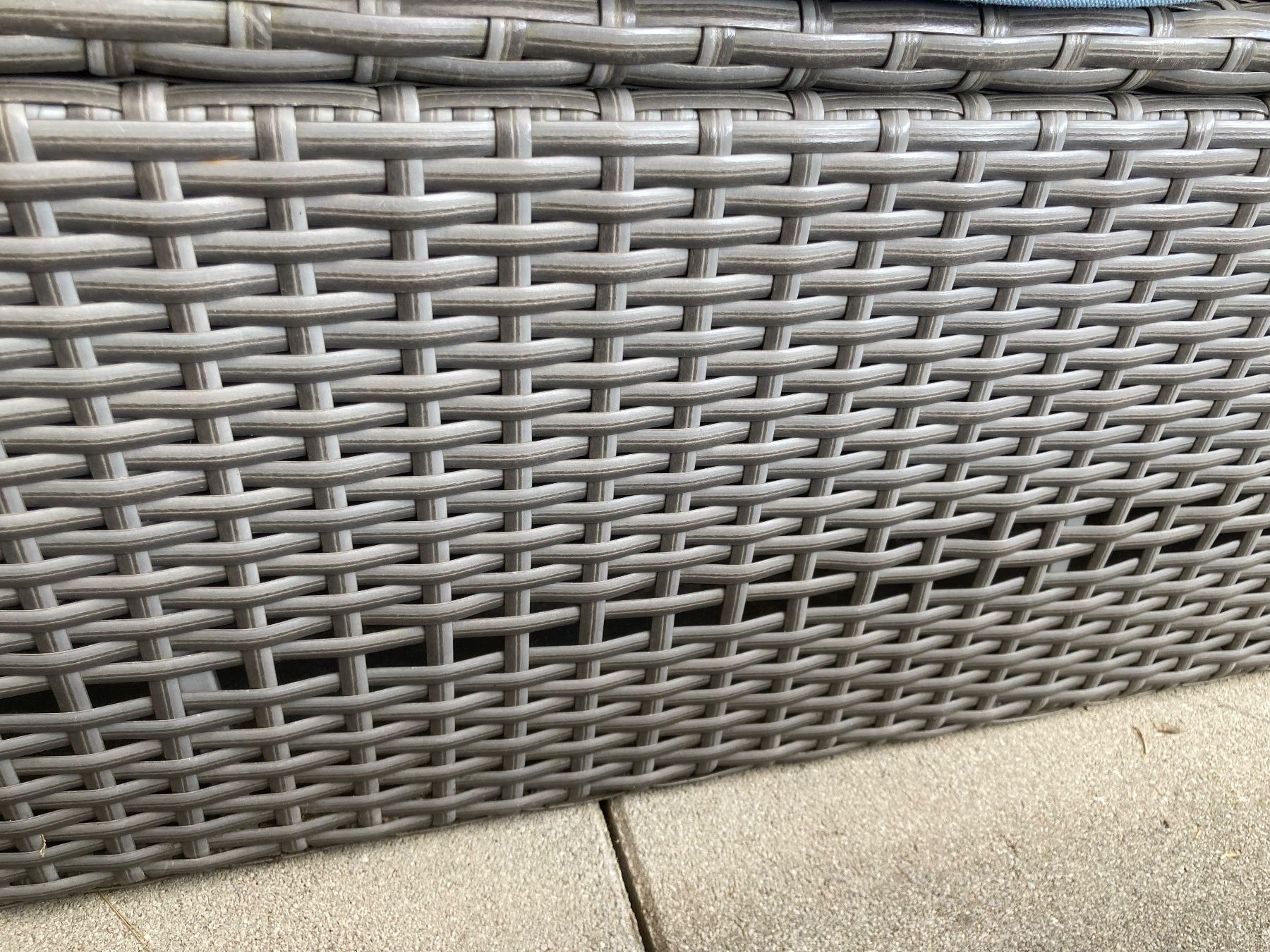 Tischset: Garten Lounge Set Rattan Optik mit Glastisch – Gebraucht aus Dottikon von Omiros87 3