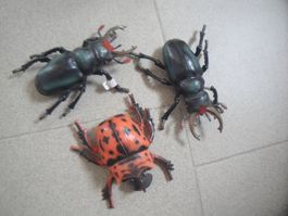3 grosse Käfer aus Kustoff  Länge 14-18cm