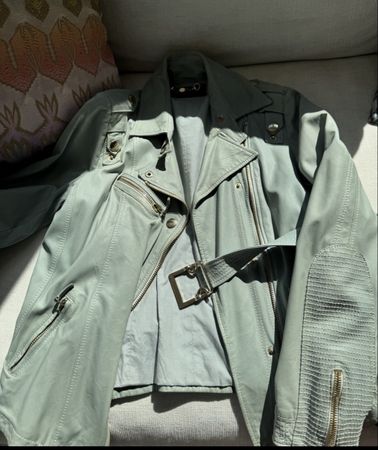 Gucci Biker Jacket ice blue Size XS 