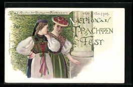 Litho Ganzsache Württemberg PP9C5: Stut