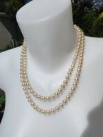 Lange Vintage Perlen-Kette, 60er Jahre, 105cm
