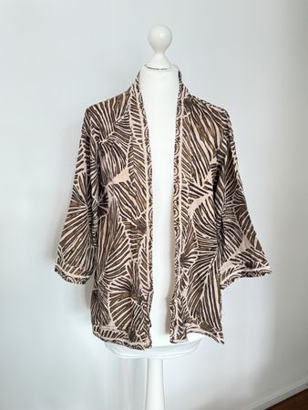 Kimonojacke braun / gold OneSize NEU