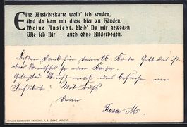 Eine Ansichtskarte wollt' ich senden.., 