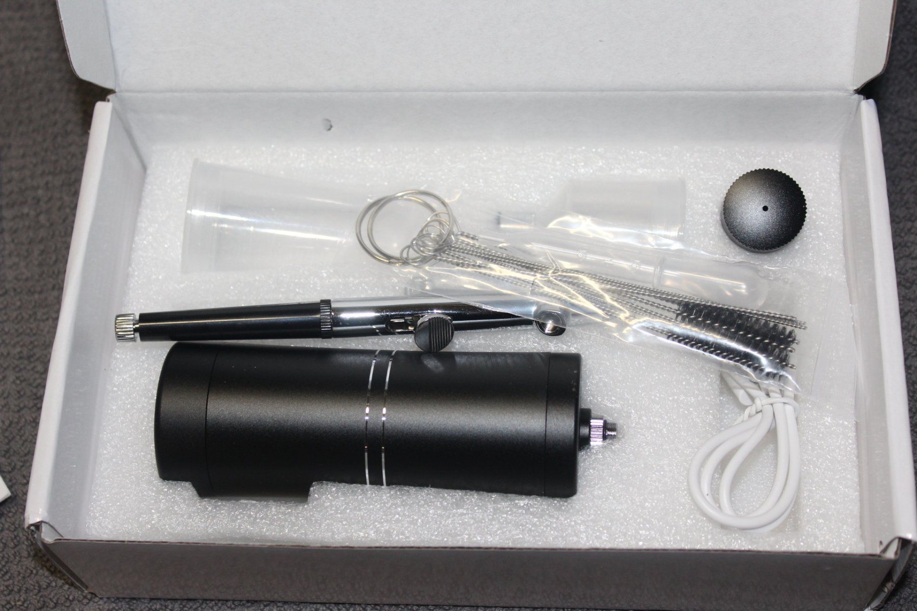 Compressori: Mini Airbrush Set Spritzpistole mit Kompressor Düse – Nuovo (secondo la descrizione) da Kirchdorf AG venduto da suntory010 2