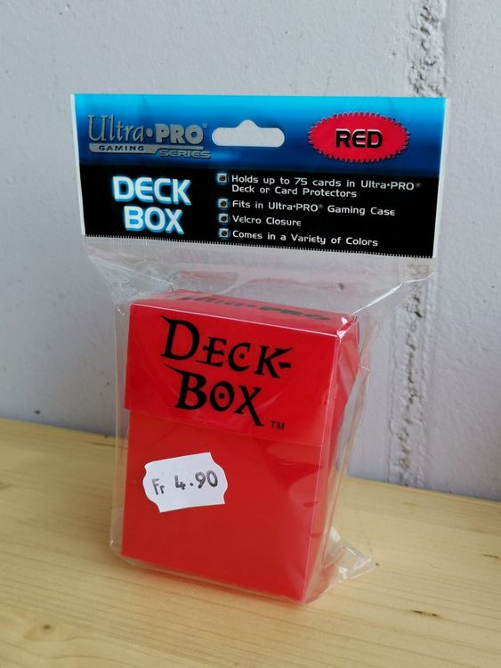 Ultra Pro Deck-Box - Rot - für bis zu 75 Karten mit Hüllen (Neu und ...